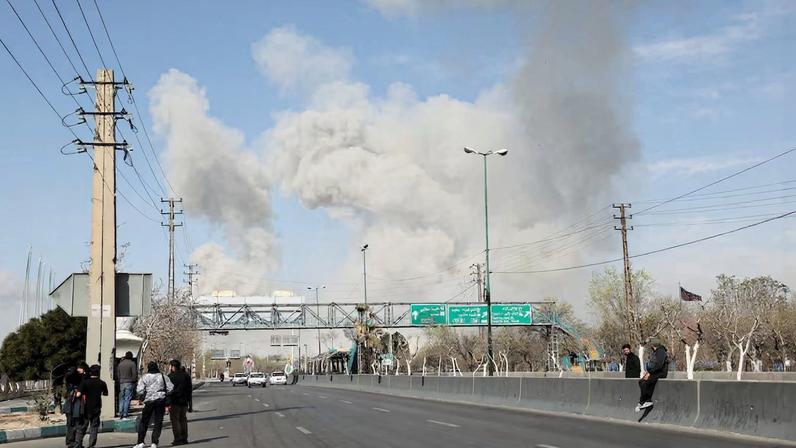 Smoke rises following an explosion, amid the U.S.-Israeli conflict with Iran, in Tehran