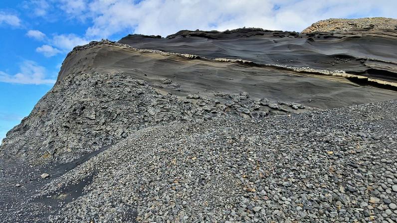 MIT researchers used samples of basalt, excavated from a quarry in Iceland (shown here), to study their carbon-storing capacity.