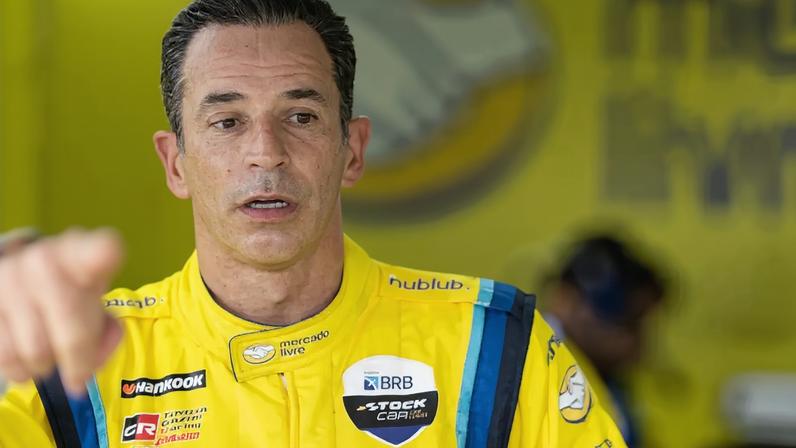 Helio Castroneves em Curvelo (Foto: José Mario Dias/Mercado Livre Racing)