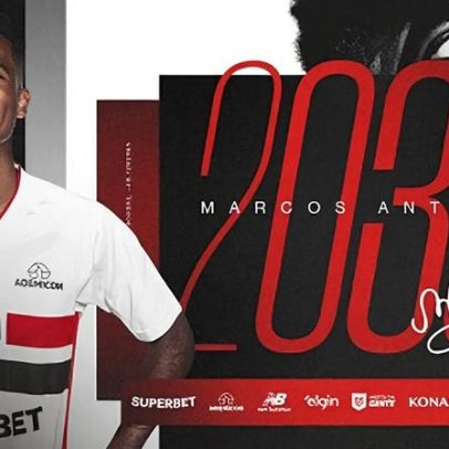 São Paulo anuncia renovação e Marcos Antonio comemora: muito feliz