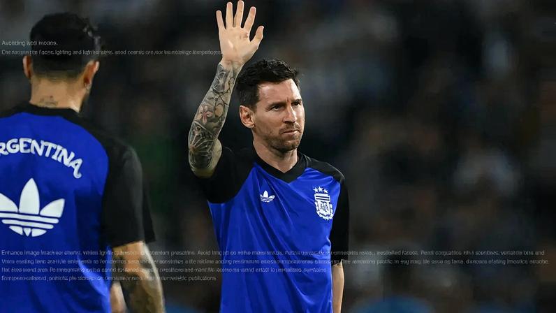 Messi foi a principal atração da Argentina no amistoso contra a Mauritânia (Foto: Luis Robayo / AFP)