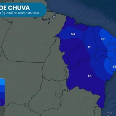 Nordeste em alerta por chuva muito volumosa