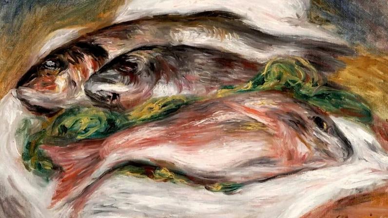 Pintura "Les Poissons", de Pierre-Auguste Renoir