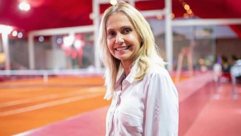 Andréa Vieira, coordenadora de tênis no São Paulo Futebol Clube e comentarista dos canais ESPN