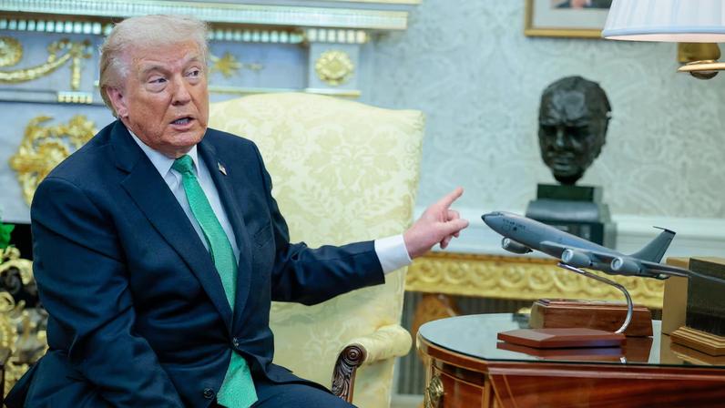 U.S. President Donald participates in the annual Friends of Ireland Luncheon with Ireland's Prime Minister Martin, in Washington