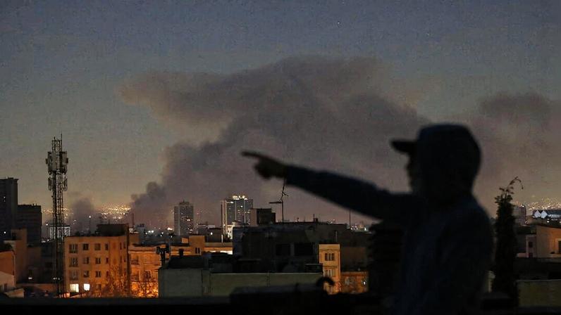 Smoke rises following an explosion, amid the U.S.-Israeli conflict with Iran, in Tehran