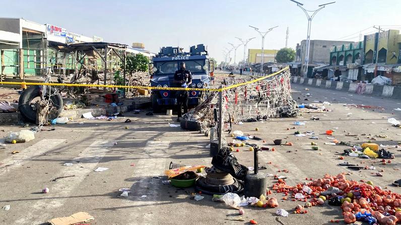 The morning after multiple blasts were heard across northeast Nigeria’s Maiduguri city