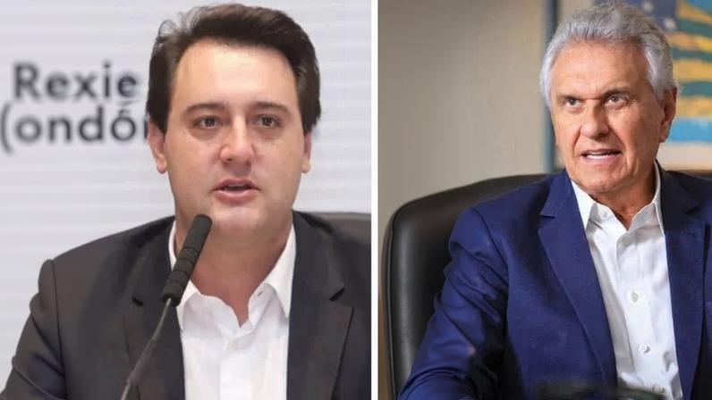 Os governadores Ratinho Jr. (Paraná), Ronaldo Caiado (Goiás) e Eduardo Leite (Rio Grande do Sul), todos do PSD. Fotos: Rodrigo Felix Leal/ANPr, Secom-GO/Divulgação e Maurício Tonetto/GOVRS