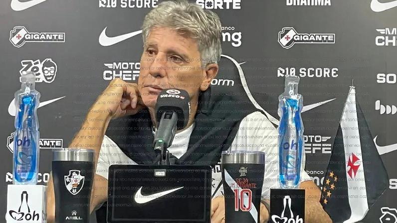 Renato Gaúcho concede entrevista coletiva após vitória do Vasco sobre o Palmeiras (Foto: Pedro Cobalea / Lance!)