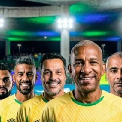 Lendas lideram Brasil contra Argentina em torneio de showbol no RJ