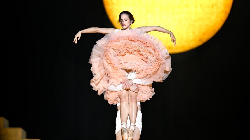 Rosalía performs on stage at the LDLC Arena on March 16, 2026 in Lyon, France.