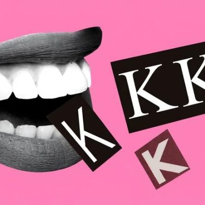 Por que a letra K é usada para representar risadas?