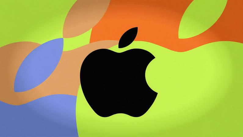 Vector illustration of the Apple logo.