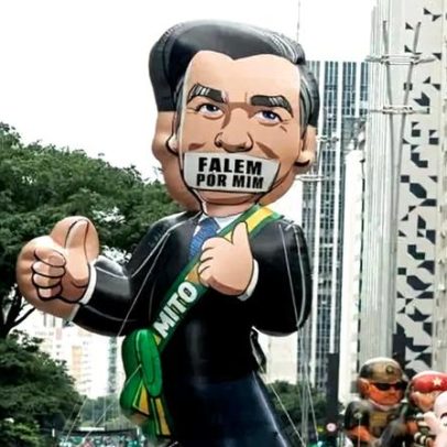 Ato resgata bonecos infláveis e mostra censura a Bolsonaro na Paulista