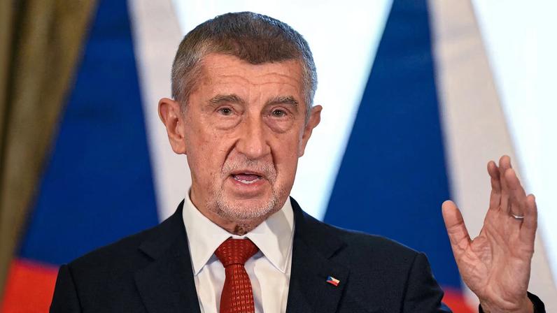 Czech Prime Minister Andrej Babis attends a press conference with Slovakia's Prime Minister Robert Fico (not pictured), in Bratislava, Slovakia, January 8, 2026. REUTERS/Radovan Stoklasa/File Photo