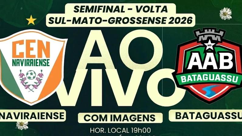 LanceTV transmite ao vivo jogo da volta da semifinal do Sul-Mato-Grossense