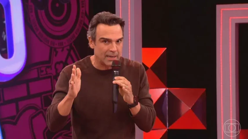 Tadeu Schmidt na prova do líder do BBB 26