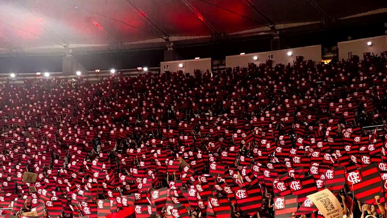 Torcedores do Flamengo em festa no Maracanã (Foto: Adrian Fontes/Flamengo)