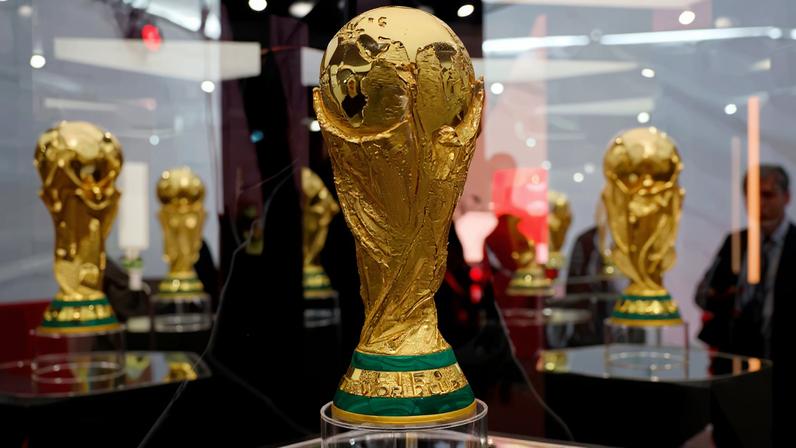 Soccer Football - FIFA World Cup - Trophy on display in Monterrey - Estadio BBVA, Monterrey, Mexico - March 14, 2026 General view of the World Cup trophy on display REUTERS/Daniel Becerril
