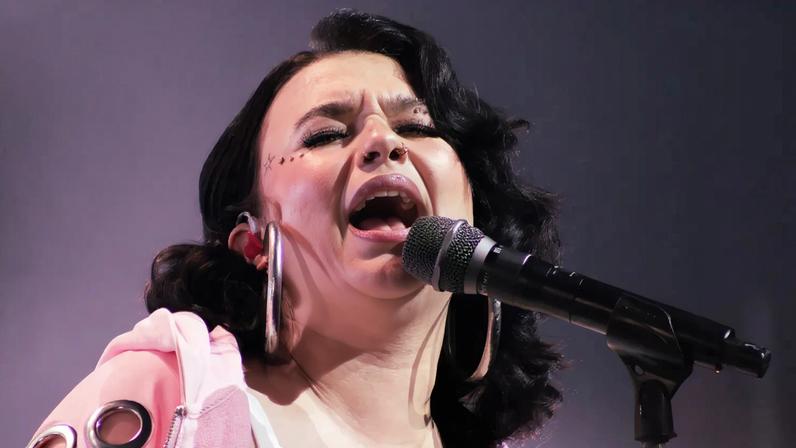 Young with her *Rolling Stone* Future of Music cover.