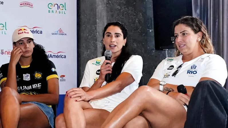 Carol Solberg e Rebecca ficaram de fora do Circuito Mundial em João Pessoa (Foto: Maurício Val)
