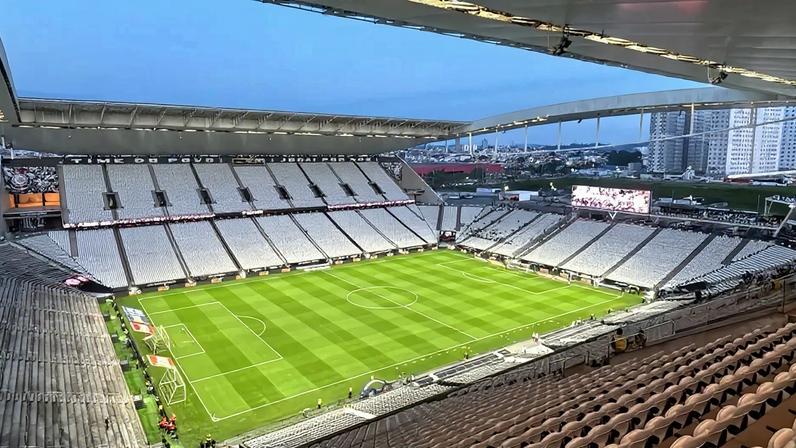 Neo Quimica Arena antes de Corinthians e Flamengo (Foto: Vinícius Harfush/ Lance!)