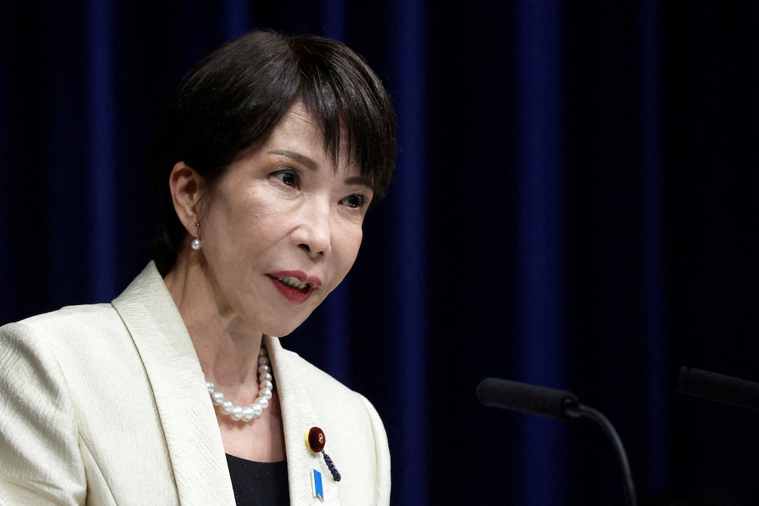 Sanae Takaichi, Japan’s prime minister, speaks during a press conference at the prime minister’s office in Tokyo, Japan, on Wednesday, Feb. 18, 2026. Kiyoshi Ota/Pool via REUTERS/File Photo