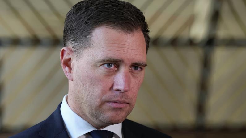Dutch Minister of Finance Eelco Heinen looks on as he attends a Eurozone Finance Ministers meeting in Brussels, Belgium February 17, 2025. REUTERS/Yves Herman