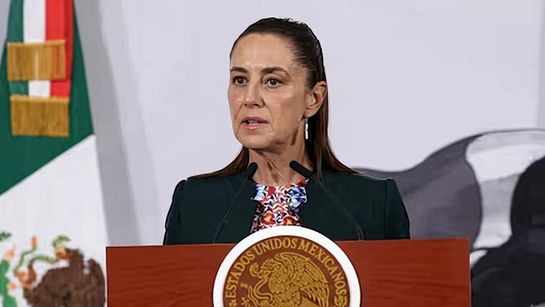 Claudia Sheinbaum en Ciudad de México, este jueves.