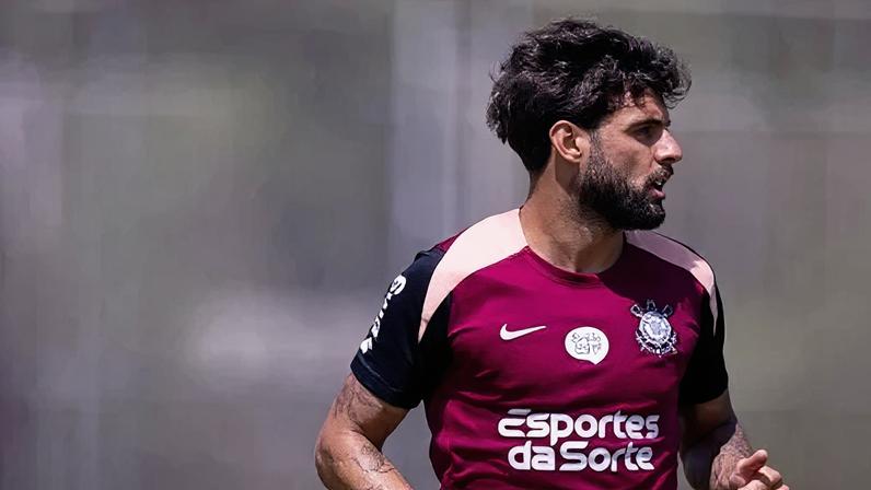 Yuri Alberto em treino do Corinthians