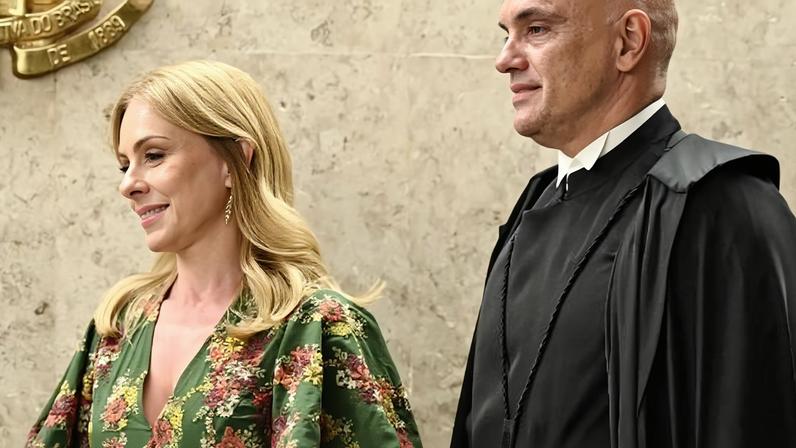 A advogada Viviane Barci de Moraes, esposa do ministro do STF Alexandre de Moraes durante a posse de Edson Fachin como presidente do Supremo