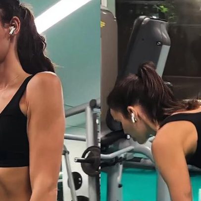 Bruna Marquezine mostra elasticidade em treino de glúteos e coxas