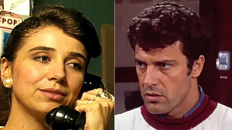 Marisa Orth e Gerson Brenner (1959-2026) em 'Rainha da Sucata' (1990) — Foto: Divulgação/Globo
