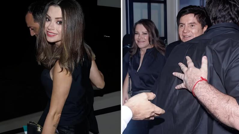 Sandy, Junior Lima e os pais Xororó e Noeli participam de show juntos