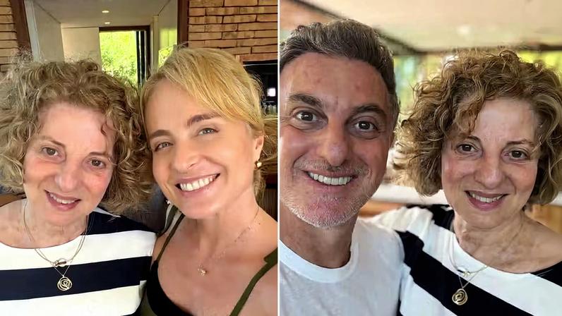 Luciano Huck celebra aniversário da mãe, semelhança impressiona
