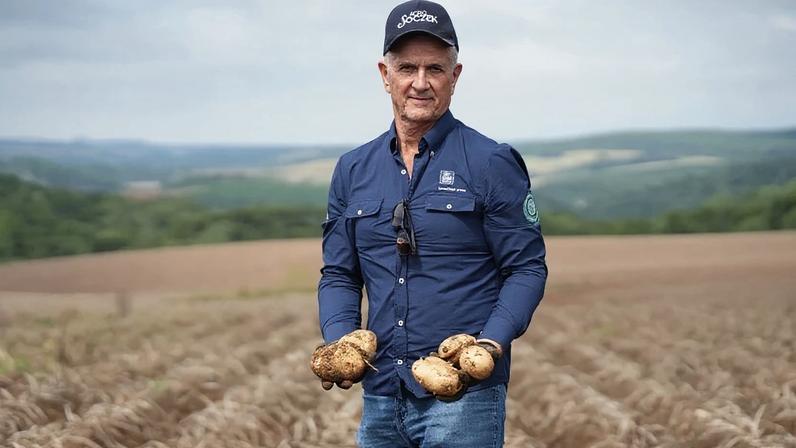 O produtor de batatas de 4ª geração Sérgio Soczek, 67 anos