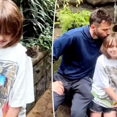 Christina Aguilera mostra raro vislumbre da filha Summer em Costa Rica