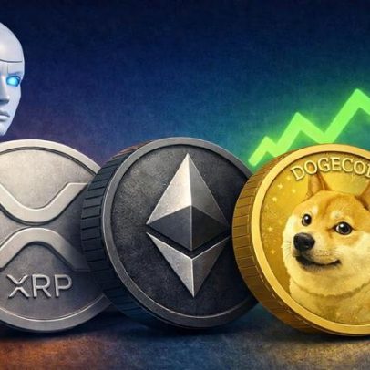 Nova IA chinesa KIMI prevê preços de XRP, Ethereum e Dogecoin até 2026