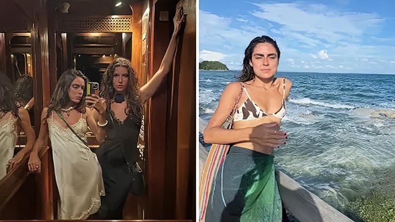 Giovanna e Alanis Guillen em Salvador, na Bahia