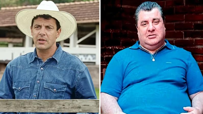 Antes e depois: Gerson Brenner, como Jorginho, em Corpo Dourado (Globo, 1998), e com visual atual — Foto: TV Globo e Reprodução/Instagram