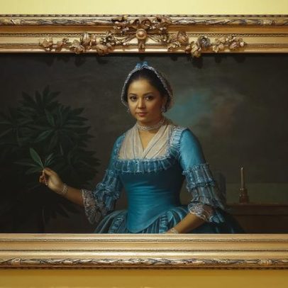 AGO identifica pintor e retratada de retrato de mulher negra do século XVIII