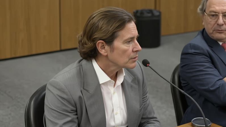 Daniel Vorcaro em depoimento à Polícia Federal, em dezembro de 2025. — Foto: PF via BBC