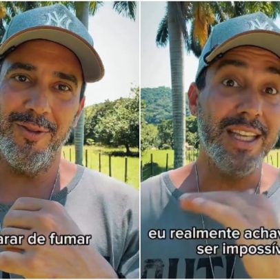 André Marques faz 2 anos sem fumar e afirma disposição para namorar