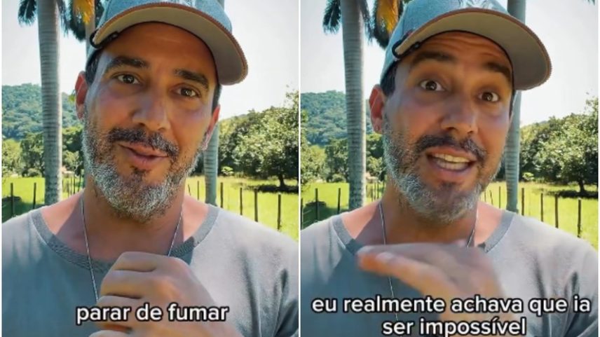 André Marques faz 2 anos sem fumar e afirma disposição para namorar