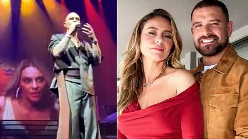 Diogo Nogueira homenageou Paolla Oliveira em show no Rio — Foto: Reprodução/X/Instagram