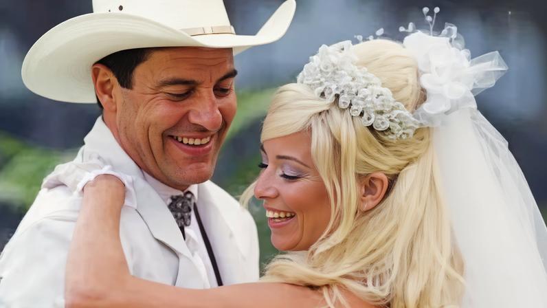 Gerson Brenner e Danielle Winits em 'Corpo Dourado' (1998) — Foto: Divulgação/Globo