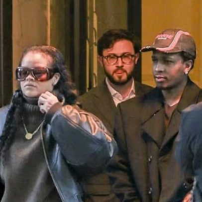 Rihanna é vista pela primeira vez após tiros na casa.