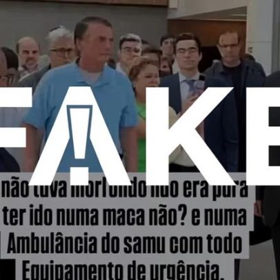 Vídeo que afirma Bolsonaro acenando ao sair de hospital em 2026 é falso