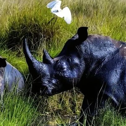 Rinocerontes retornam à natureza no Uganda após 40 anos