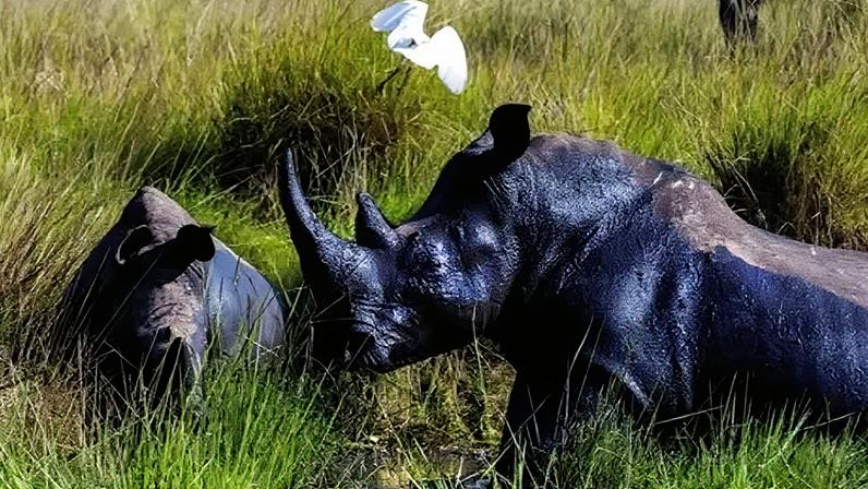The northern white rhino was last seen in the wild in Uganda in 1983